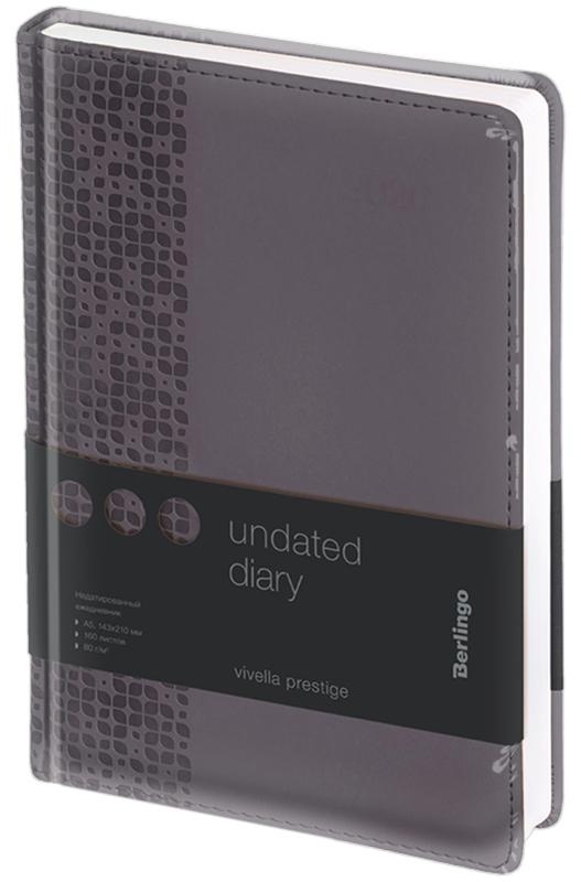 Ежедневник недатированный, А5, 160л., кожзам, Berlingo 