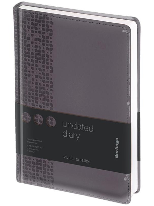 Ежедневник недатированный, А5, 160л., кожзам, Berlingo 