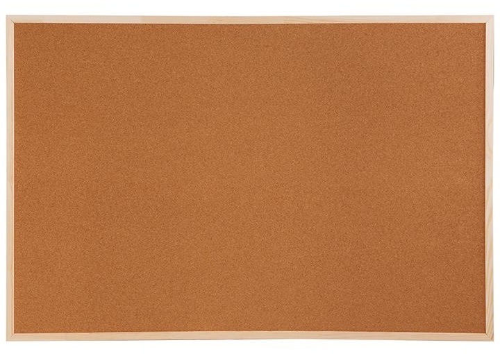 Доска пробковая OfficeSpace, 100*150см, деревянная рамка