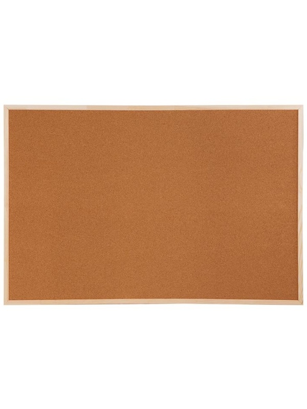Доска пробковая OfficeSpace, 100*150см, деревянная рамка