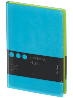 Ежедневник недатированный, А5, 136л., кожзам, Berlingo 
