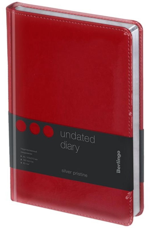 Ежедневник недатированный, А5, 160л., кожзам, Berlingo 