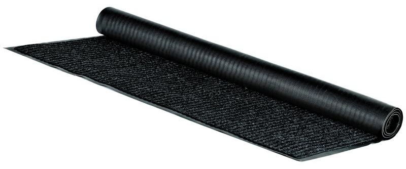 Коврик влаговпитывающий, ворсовый, ребристый OfficeClean, 120*150см, черный