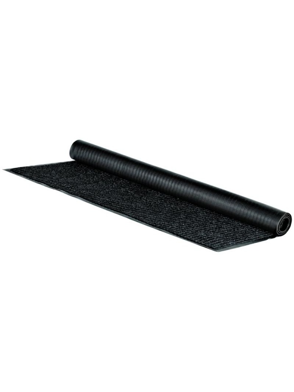 Коврик влаговпитывающий, ворсовый, ребристый OfficeClean, 120*150см, черный