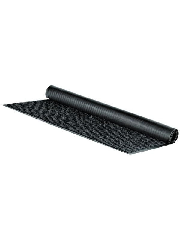 Коврик влаговпитывающий, ворсовый, ребристый OfficeClean, 90*120см, серый