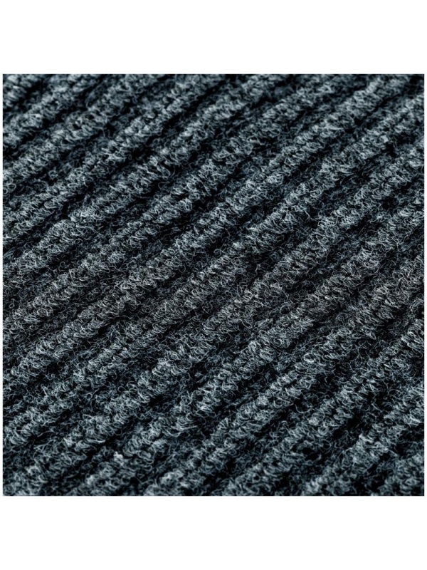 Коврик влаговпитывающий, ворсовый, ребристый OfficeClean, 90*120см, серый