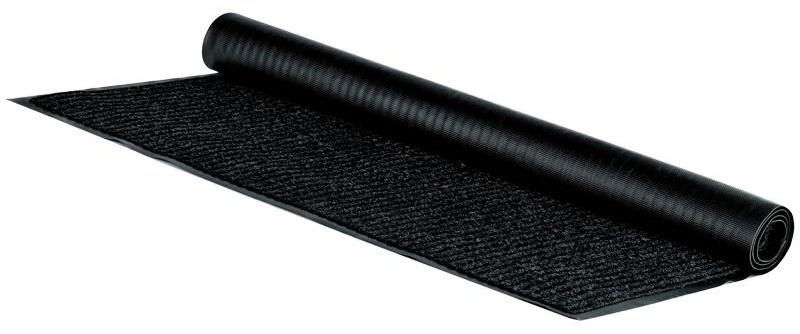 Коврик влаговпитывающий, ворсовый, ребристый OfficeClean, 90*120см, черный