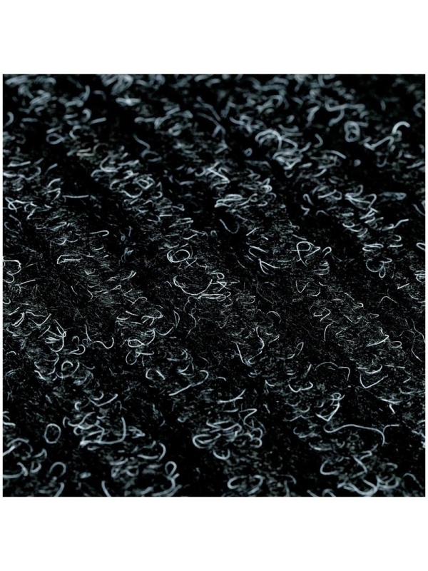 Коврик влаговпитывающий, ворсовый, ребристый OfficeClean, 90*120см, черный