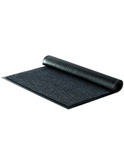 Коврик влаговпитывающий, ворсовый, ребристый OfficeClean, 60*90см, серый