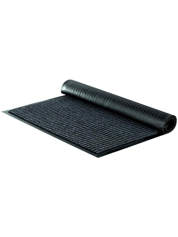 Коврик влаговпитывающий, ворсовый, ребристый OfficeClean, 60*90см, серый