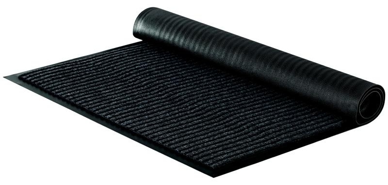 Коврик влаговпитывающий, ворсовый, ребристый OfficeClean, 60*90см, черный