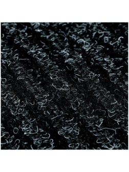 Коврик влаговпитывающий, ворсовый, ребристый OfficeClean, 60*90см, черный