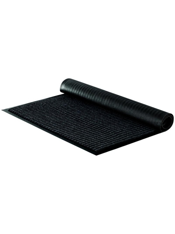 Коврик влаговпитывающий, ворсовый, ребристый OfficeClean, 60*90см, черный