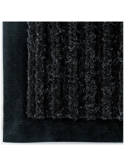 Коврик влаговпитывающий, ворсовый, ребристый OfficeClean, 40*60см, черный