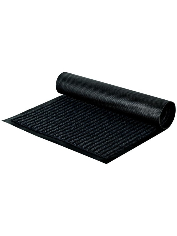 Коврик влаговпитывающий, ворсовый, ребристый OfficeClean, 40*60см, черный