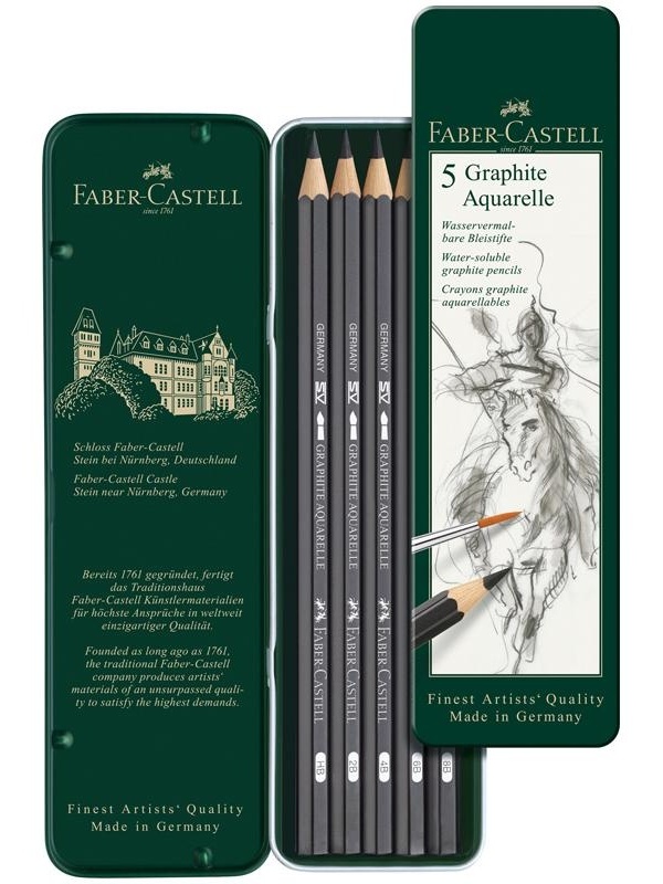 Набор карандашей ч/г акварельных Faber-Castell 