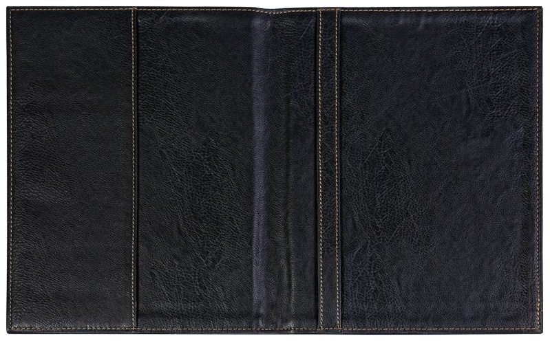 Папка адресная OfficeSpace, А4, кожзам, с отстрочкой, черный