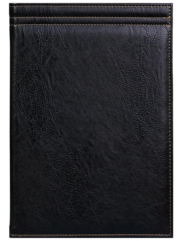 Папка адресная OfficeSpace, А4, кожзам, с отстрочкой, черный