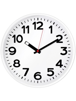 Часы настенные ход плавный, Troyka 78771783, круглые, 30*30*5, белая рамка