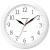 Часы настенные ход плавный, Troyka 11110113, круглые, 29*29*3,5, белая рамка