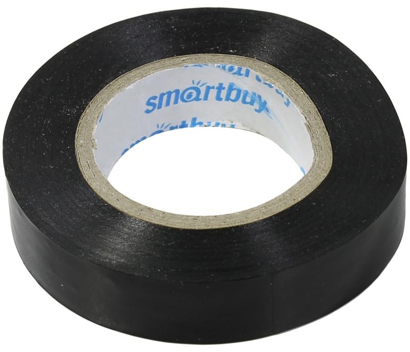 Изолента Smartbuy, 15мм*20м 130мкм, черная, инд. упаковка