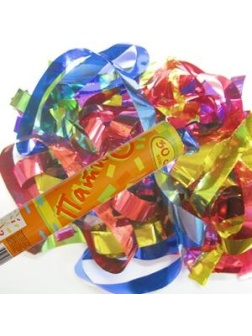 Хлопушка пневматическая ПатиБум, 30см, в пластиковой тубе, фольгированное конфетти