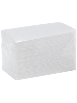 Салфетки бумажные диспенсерные OfficeClean Professional (N4), 1-слойные, 21,6*33см, белые, 225шт.
