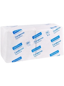 Салфетки бумажные OfficeClean Professional, 2 слойн., 33*33см, белые, 200шт.
