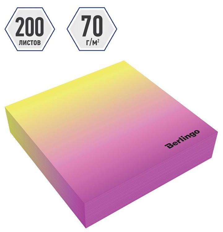 Блок для записи декоративный на склейке Berlingo 