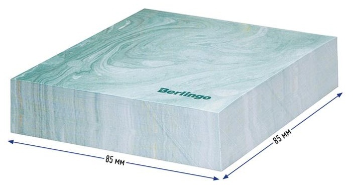 Блок для записи декоративный на склейке Berlingo 