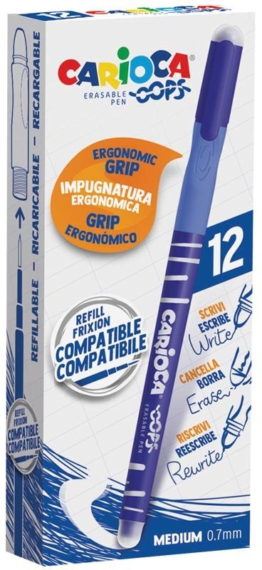 Ручка гелевая стираемая Carioca 