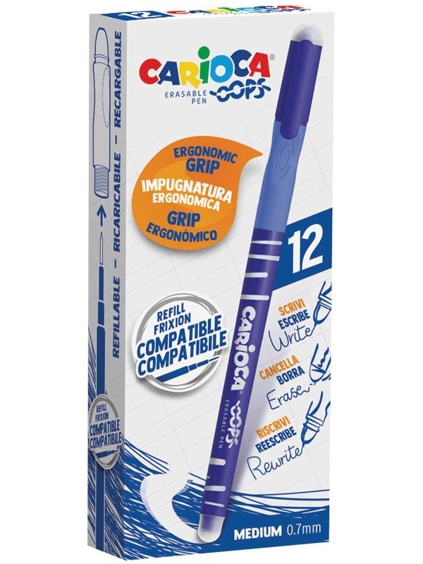 Ручка гелевая стираемая Carioca 