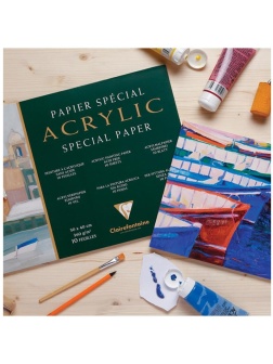 Бумага для акрила, 10л., 240*300мм Clairefontaine 