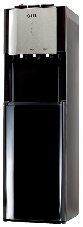 Кулер для воды напольный AEL LD-AEL-811a, нагрев/охлаждение электрон., нижняя загрузка бутыли, черный