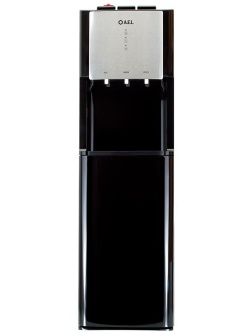 Кулер для воды напольный AEL LD-AEL-811a, нагрев/охлаждение электрон., нижняя загрузка бутыли, черный