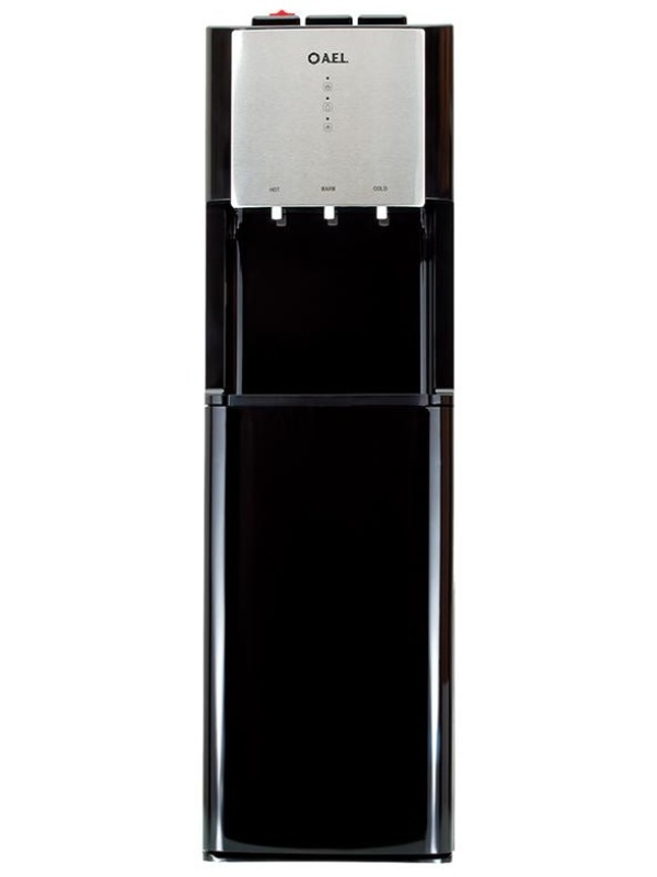 Кулер для воды напольный AEL LD-AEL-811a, нагрев/охлаждение электрон., нижняя загрузка бутыли, черный