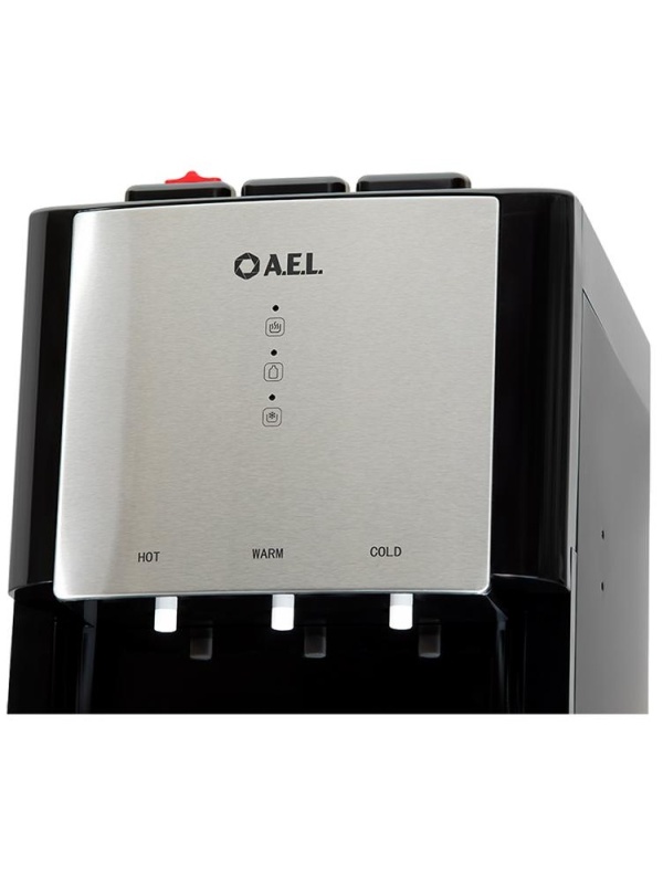 Кулер для воды напольный AEL LD-AEL-811a, нагрев/охлаждение электрон., нижняя загрузка бутыли, черный