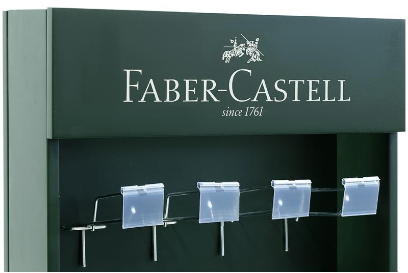 Стойка Faber-Castell деревянная с пластиковыми дисплеями, В 1800* Ш 500 *Г 300