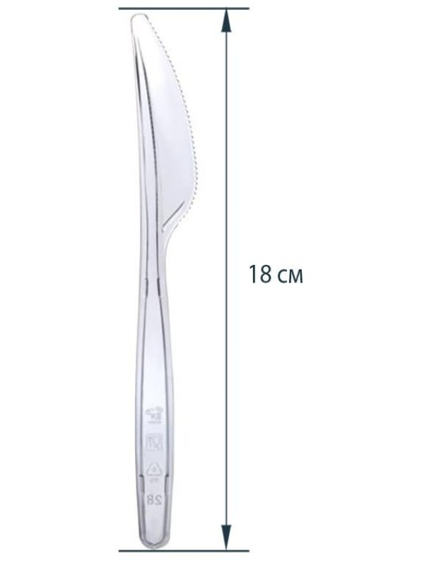 Ножи одноразовые OfficeClean, набор 48шт., ПС, прозрачные, 18см