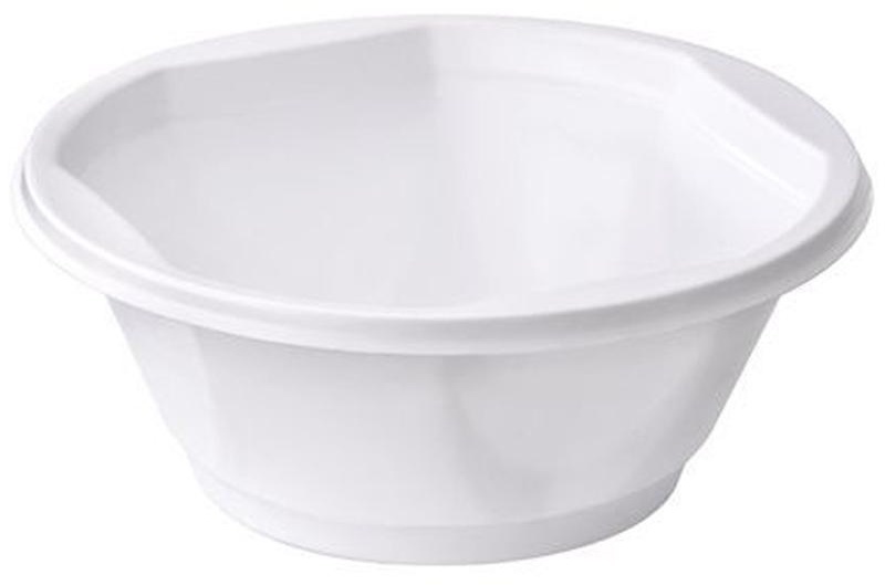 Тарелки одноразовые суповые OfficeClean, набор 50шт., ПП, белые, 0,6л, 15см, хол/гор