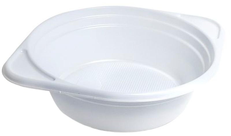 Тарелки одноразовые суповые OfficeClean, набор 100шт., ПС, белые, 0,5л, 14,5см, хол/гор