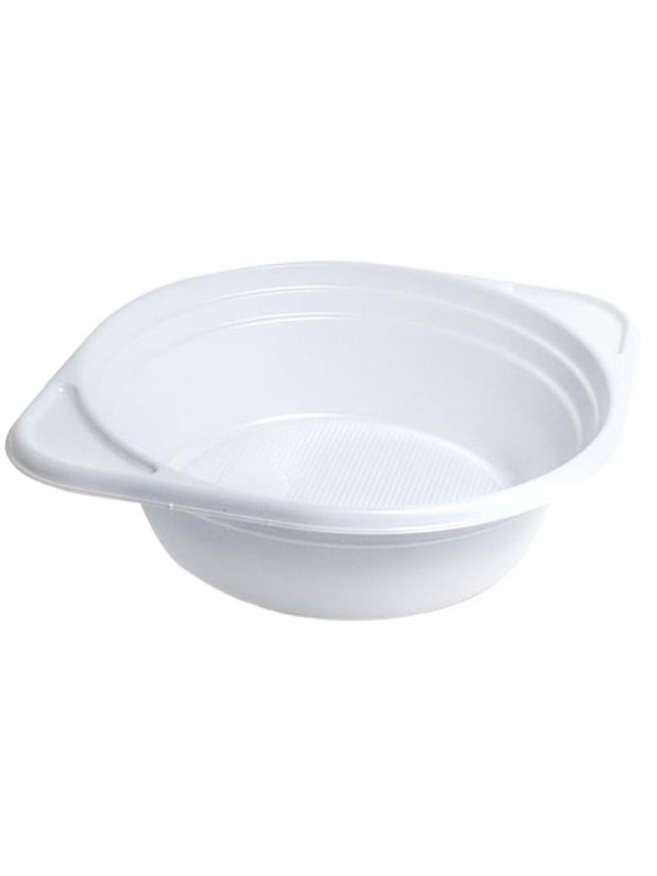 Тарелки одноразовые суповые OfficeClean, набор 100шт., ПС, белые, 0,5л, 14,5см, хол/гор