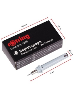 Пишущий элемент для рапидографа Rotring 0,6мм, картон. упаковка