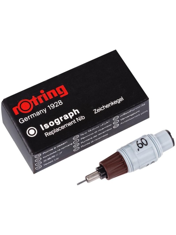 Пишущий элемент для изографа Rotring 0,6мм, картон. упаковка
