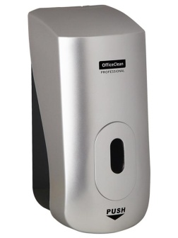 Диспенсер для мыла-пены OfficeClean Professional, наливной, механический, серебряный, 1л.