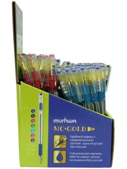 Картонный дисплей Munhwa для ручек MC Gold (Ш17см*Г14см*В25см), 6 ячеек