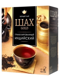 Чай Шах Gold, черный, индийский, 100 пакетиков по 2г