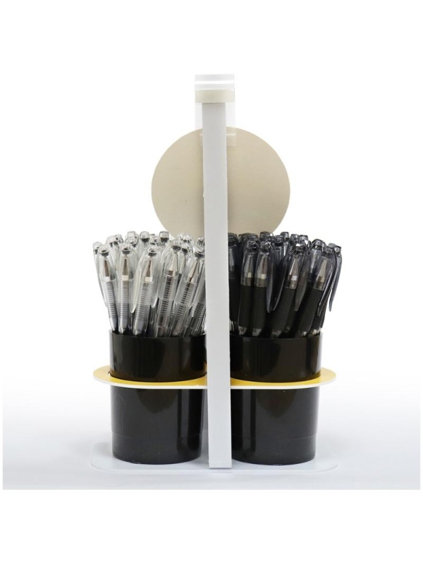 Прикассовый дисплей Crown для ручек, 2 стакана и чекер, 2 шт./кор, воблер