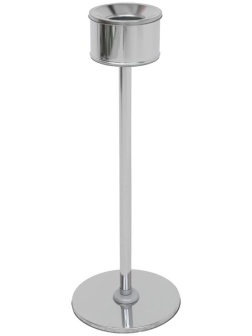 Пепельница уличная Титан, на стойке, 150мм, хром