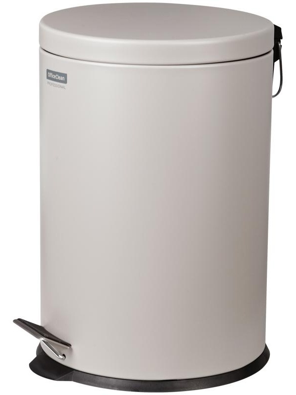 Ведро-контейнер для мусора (урна) OfficeClean Professional, 20л, серое, матовое